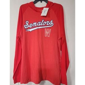 Washington senators men's long sleeve hooded shirt size 2XL